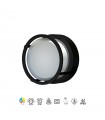 Aplique de Pared o Techo CREEK RD Negro 15W 1200Lm IP65 CCT