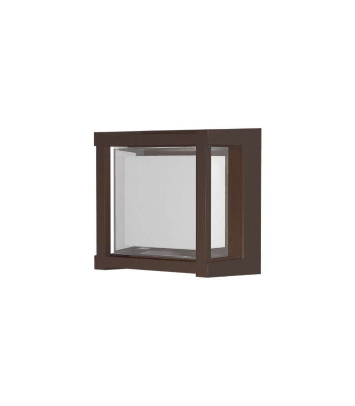 Aplique de Pared o Techo CREEK SQ Corten 15W 1200Lm IP65 CCT