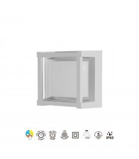 Aplique de Pared o Techo CREEK SQ Blanco 15W 1200Lm IP65 CCT