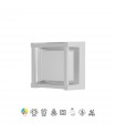 Aplique de Pared o Techo CREEK SQ Blanco 15W 1200Lm IP65 CCT