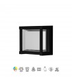 Aplique de Pared o Techo CREEK SQ Negro 15W 1200Lm IP65 CCT