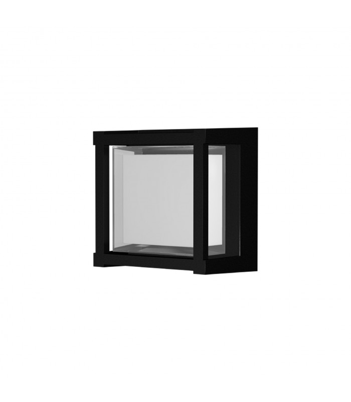 Aplique de Pared o Techo CREEK SQ Negro 15W 1200Lm IP65 CCT