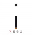 Colgante SPLIT 1xGU10-MINI Negro Regulable Altura
