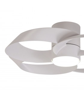 Ventilador ROSE BLANCO DC 24W 3200Lm 4 Aspas CCT