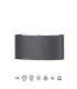Aplique LED Exterior ARCS 6W 450Lm IP54 Antracita