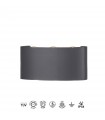 Aplique LED Exterior ARCS 6W 450Lm IP54 Antracita