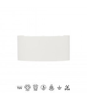 Aplique LED Exterior ARCS 6W 450Lm IP54 Blanco