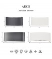 Aplique LED Exterior ARCS 6W 450Lm IP54 Blanco