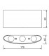 Aplique LED Exterior ARCS 6W 450Lm IP54 Blanco