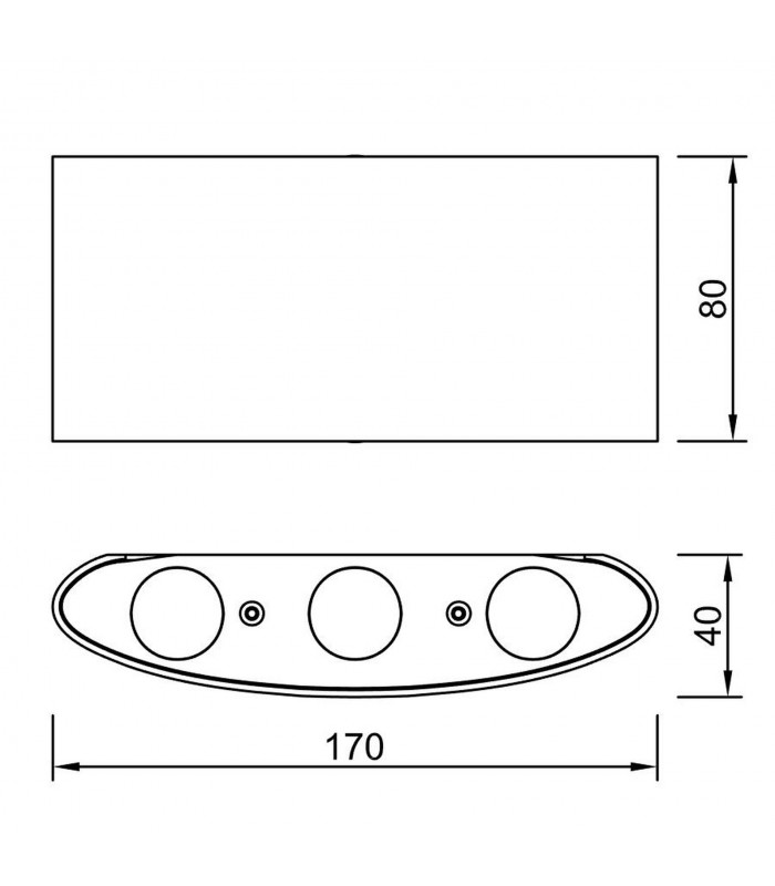 Aplique LED Exterior ARCS 6W 450Lm IP54 Blanco