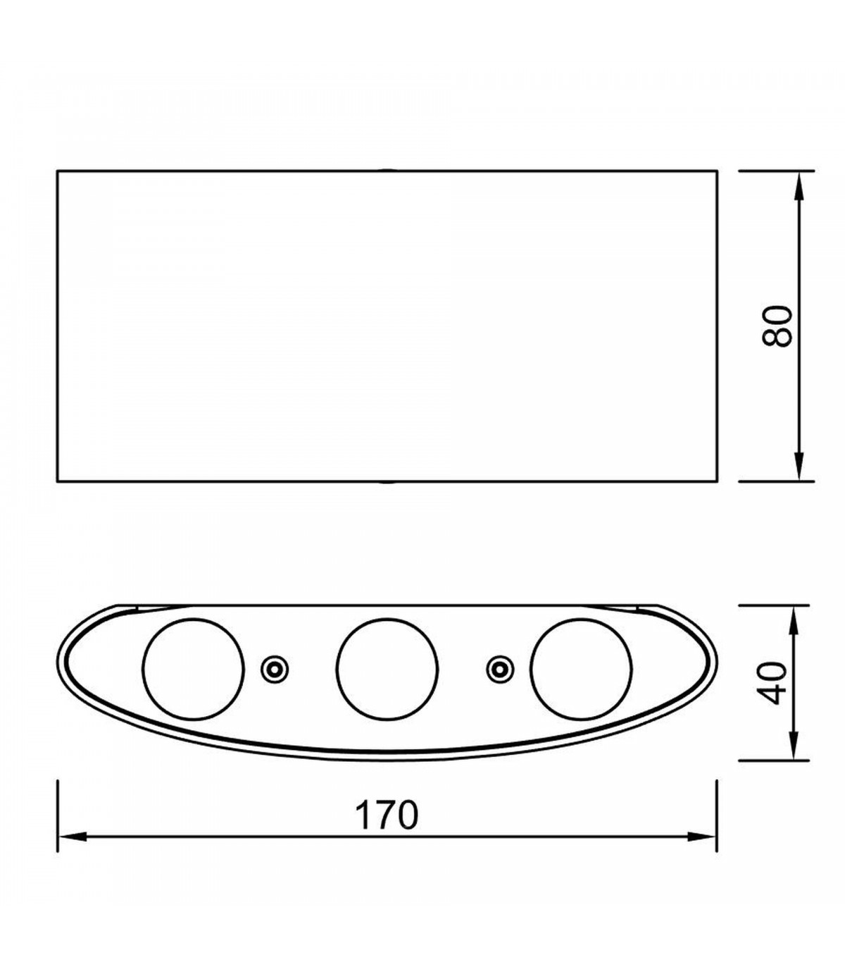 Aplique LED Exterior ARCS 6W 450Lm IP54 Blanco