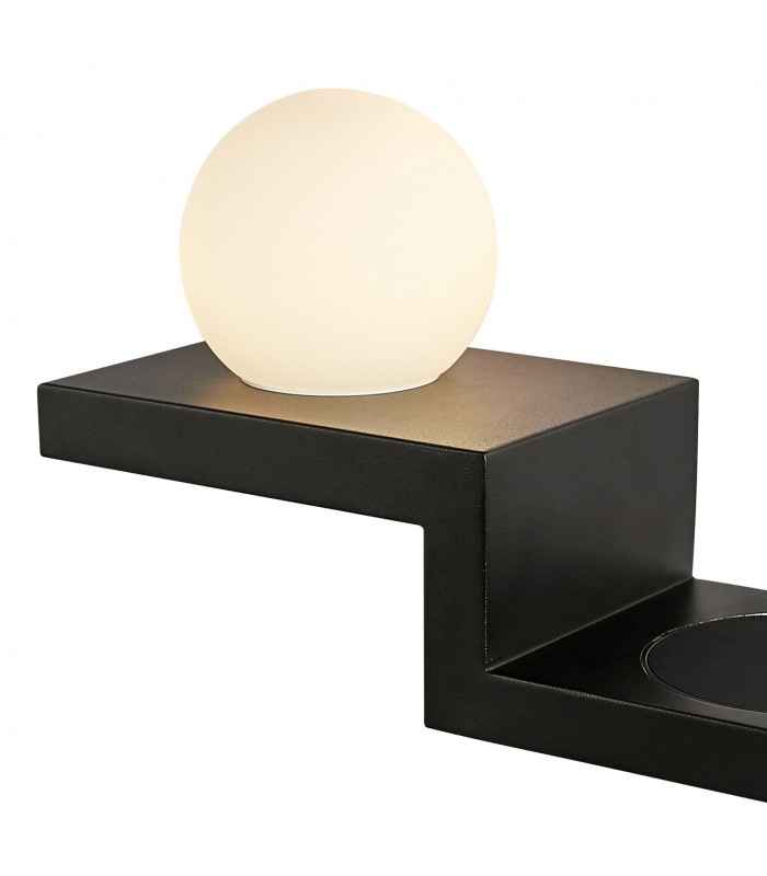 Aplique LED ZANIBAR 6W 470Lm IP20 Con Cargador Móvil por Inducción Negro