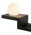 Aplique LED ZANIBAR 6W 470Lm IP20 Con Cargador Móvil por Inducción Negro