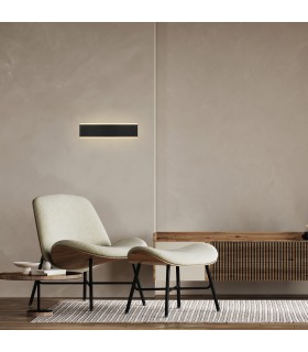 Aplique Pared Led NELSON 16W 1300Lm Negro CCT