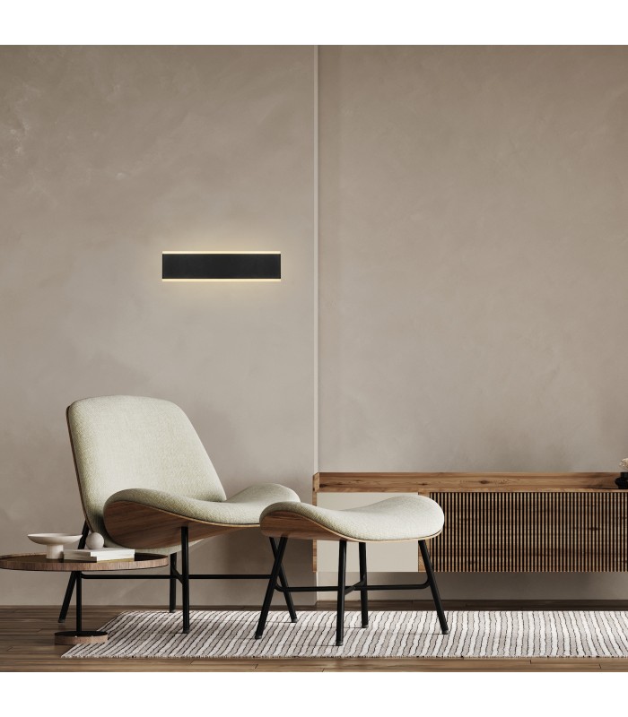 Aplique Pared Led NELSON 16W 1300Lm Negro CCT