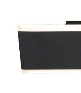Aplique Pared Led NELSON 16W 1300Lm Negro CCT