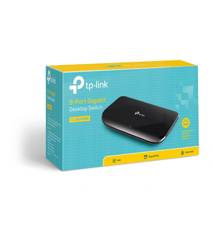 Switch 8 Puertos RJ45 10/100/1000 Mbps TP-LINK