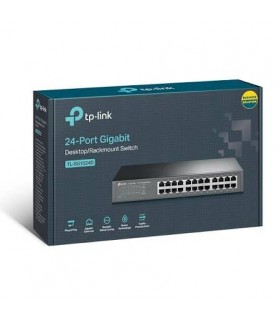 Switch 24 Puertos RJ45 Plug and Play 100 / 1000 Mbps TP-LINK