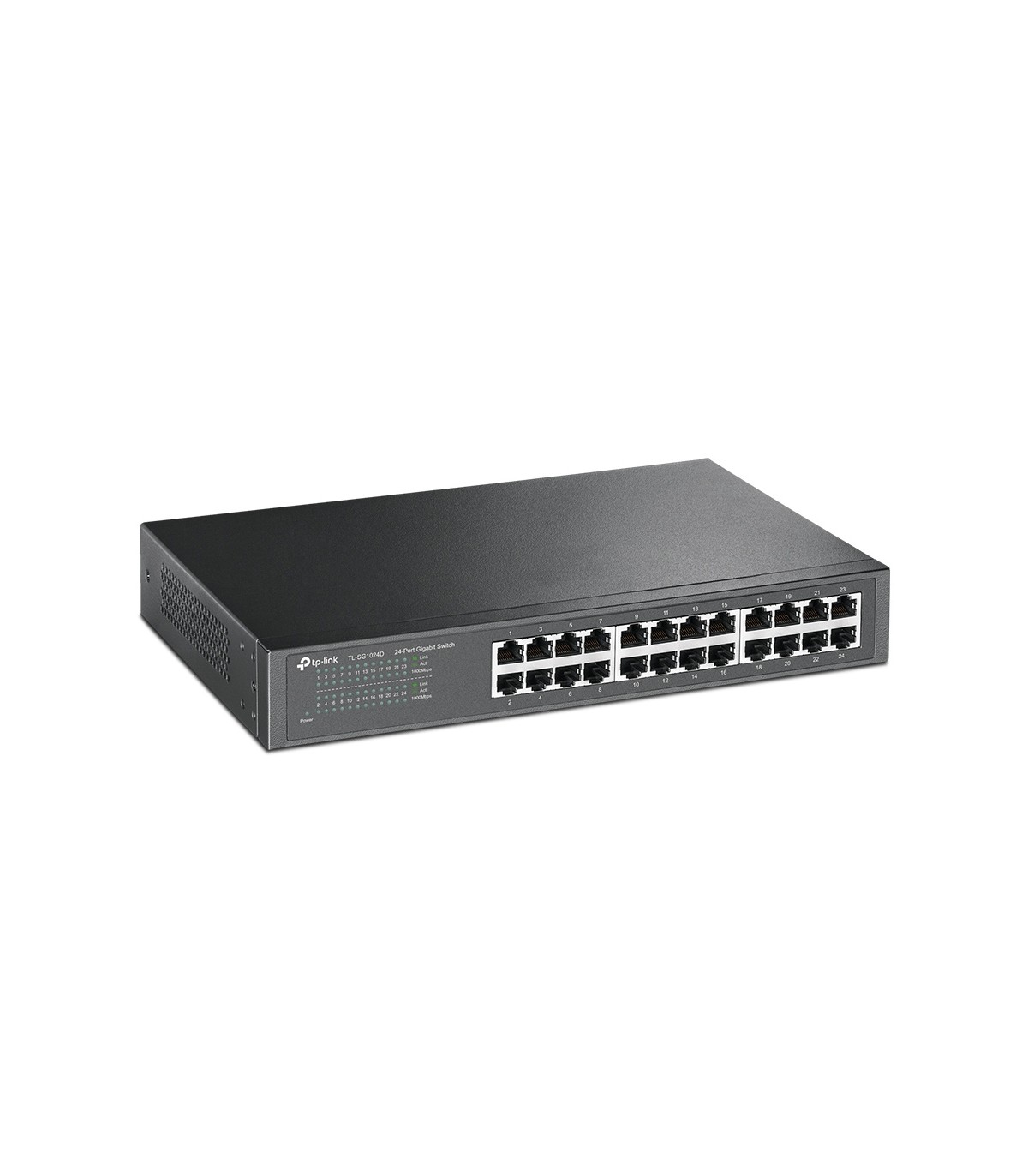 Switch 24 Puertos RJ45 Plug and Play 100 / 1000 Mbps TP-LINK