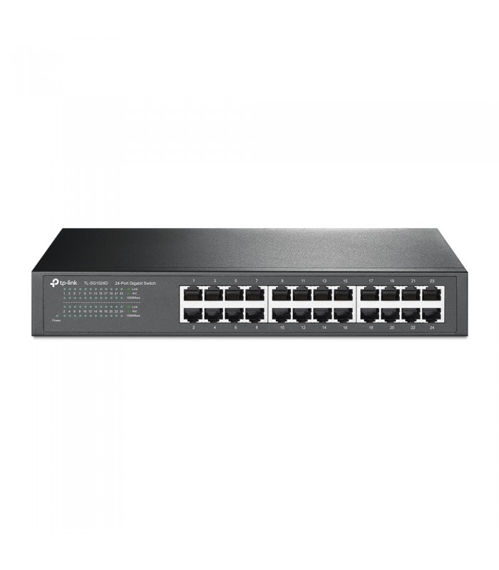 Switch 24 Puertos RJ45 Plug and Play 100 / 1000 Mbps TP-LINK