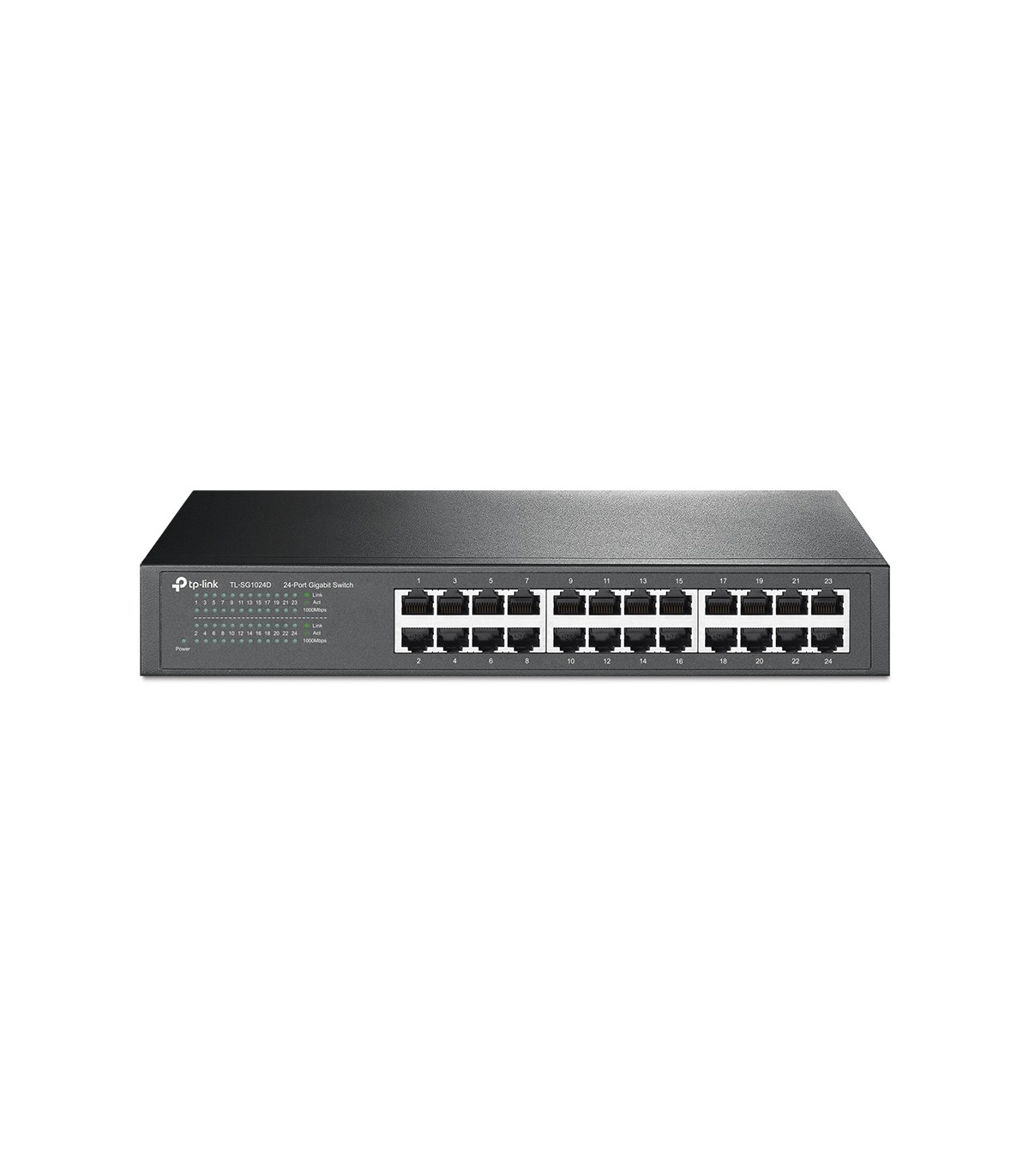 Switch 24 Puertos RJ45 Plug and Play 100 / 1000 Mbps TP-LINK