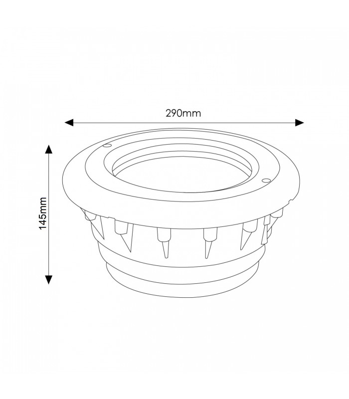 Nicho para Bombilla PAR56 empotrable para Liner IP68