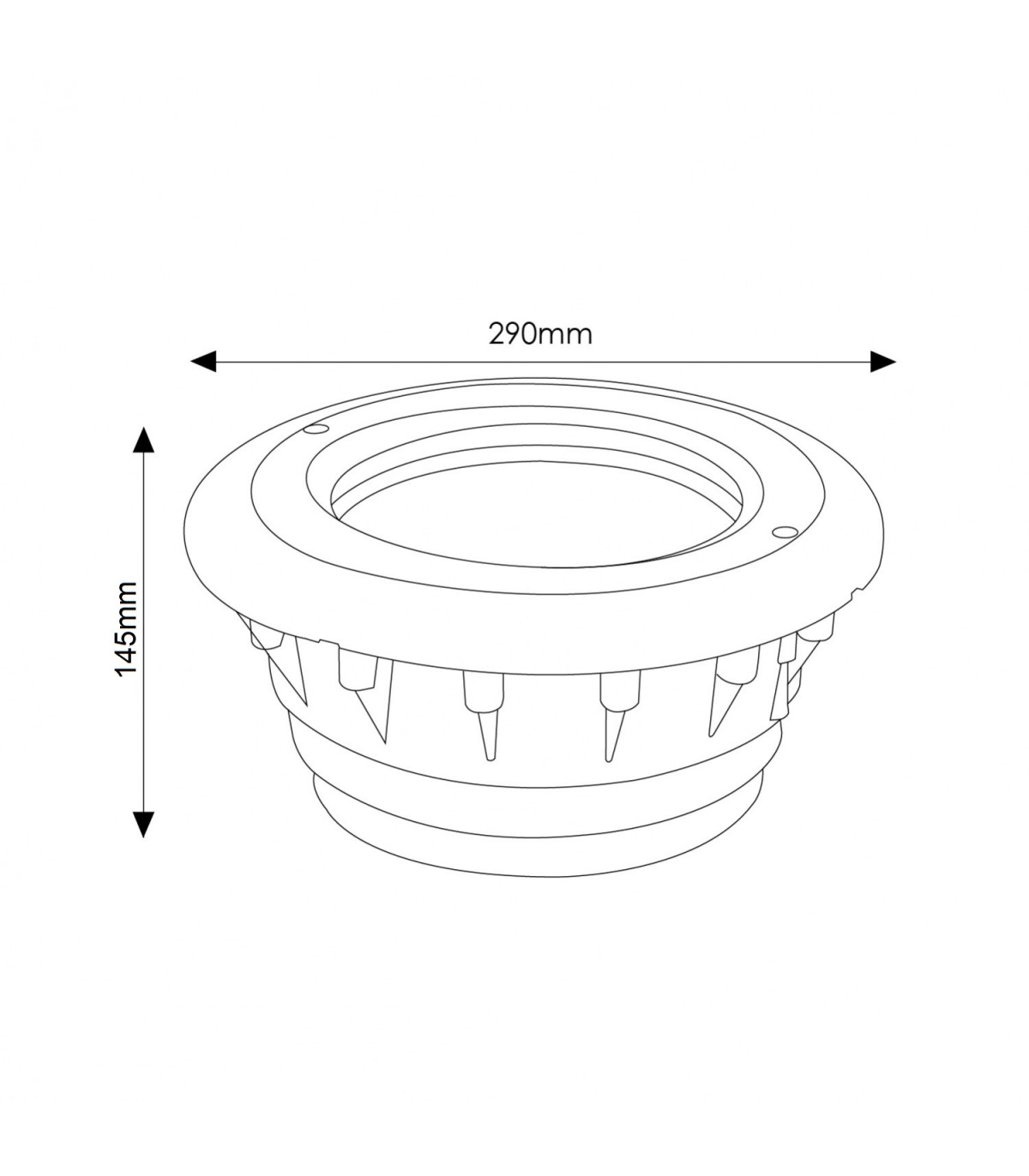 Nicho para Bombilla PAR56 empotrable para Liner IP68