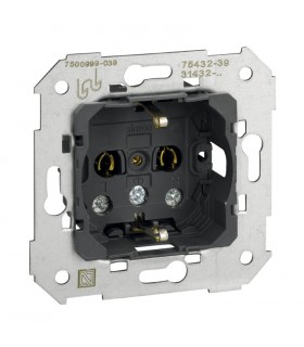 Base schuko 16 A 250V con sistema de embornamiento a tornillo Simon 75