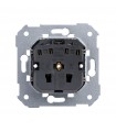 Base schuko 16 A 250V con sistema de embornamiento a tornillo Simon 75