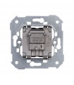 Toma de señal modular R-TV+SAT única Simon 75