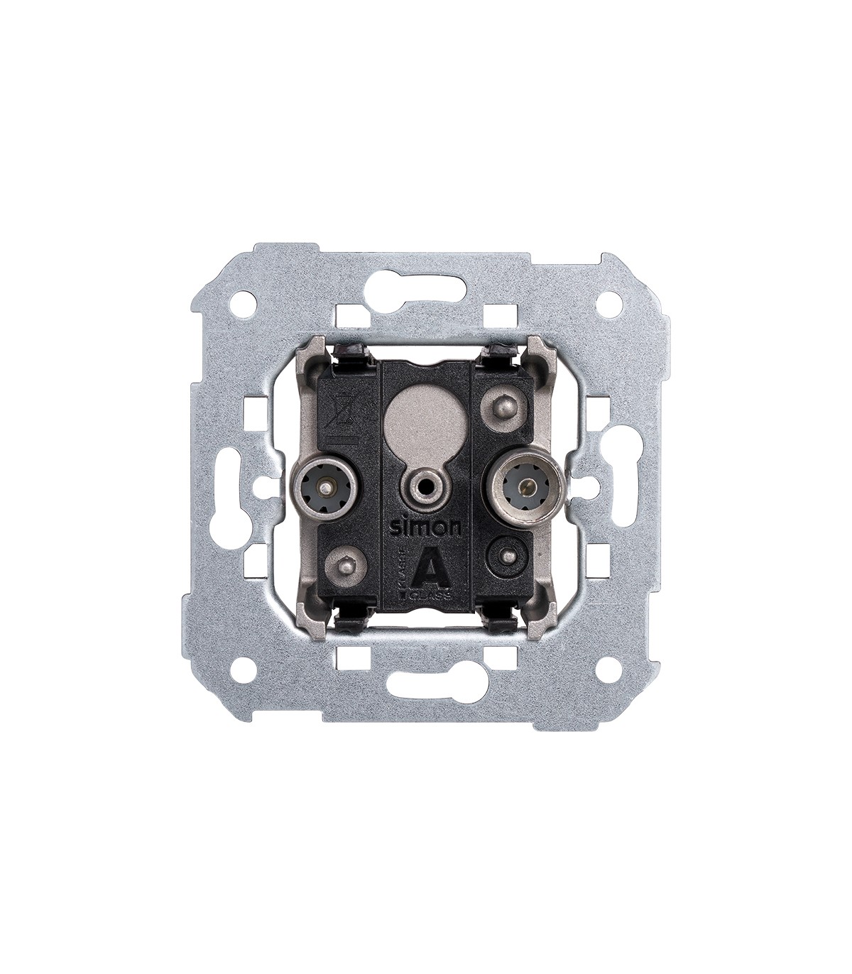 Toma de señal modular R-TV+SAT única Simon 75