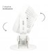 Mini ventilador USB tipo clip Fune 3W Blanco