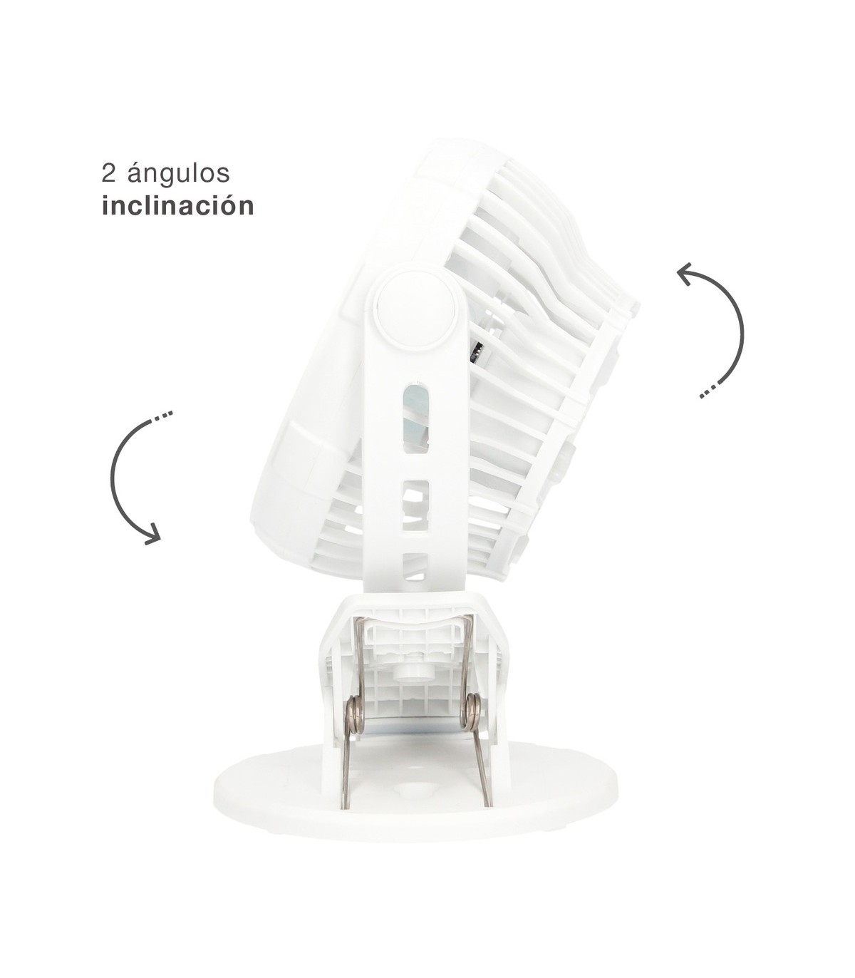 Mini ventilador USB tipo clip Fune 3W Blanco