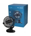 Mini ventilador USB tipo clip Fune 3W Negro