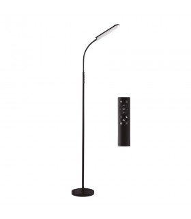 Lámpara de Pie LIVARNA Negro Regulable 18W 1650Lm CCT