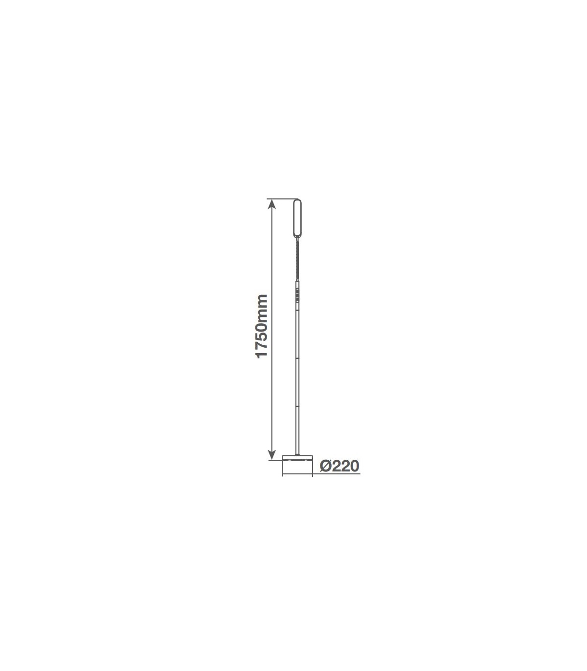 Lámpara de Pie LIVARNA Negro Regulable 18W 1650Lm CCT