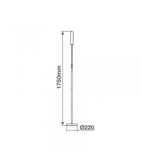 Lámpara de Pie LIVARNA Blanco Regulable 18W 1650Lm CCT
