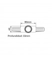 Linterna LED de cabeza 15W 1500Lm IPX5 Recargable USB C