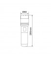 Linterna LED de mano recargable USB o 9xAA 150W 15000lm IPX4