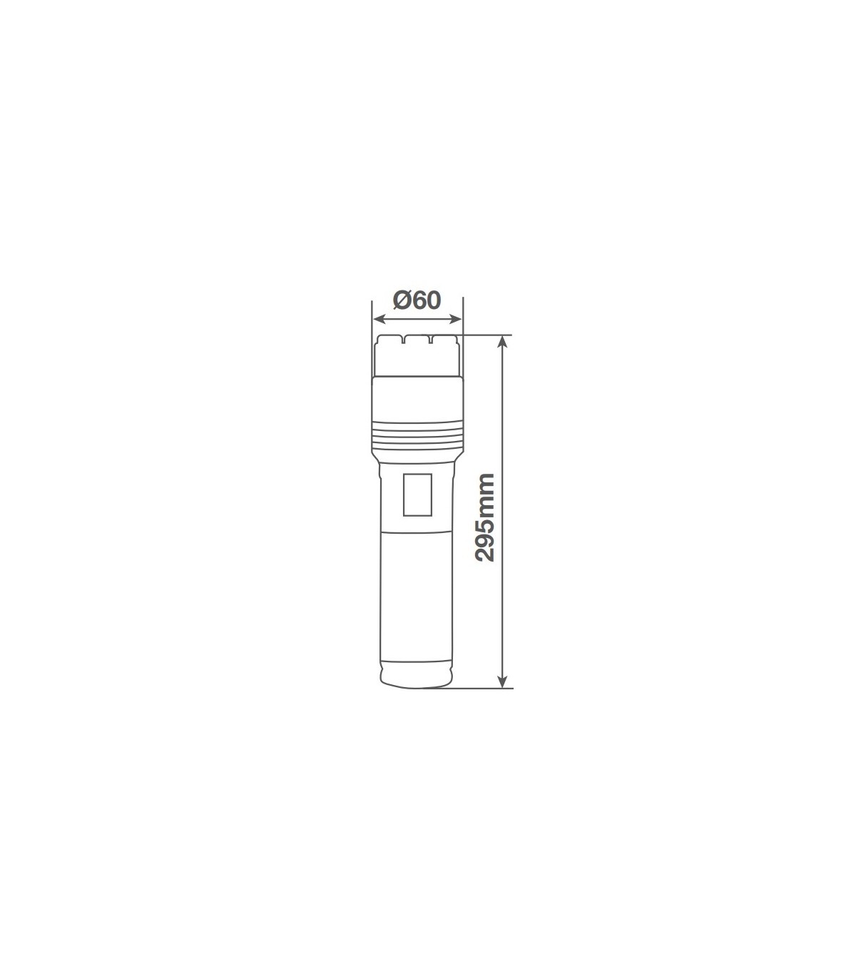 Linterna LED de mano recargable USB o 9xAA 150W 15000lm IPX4