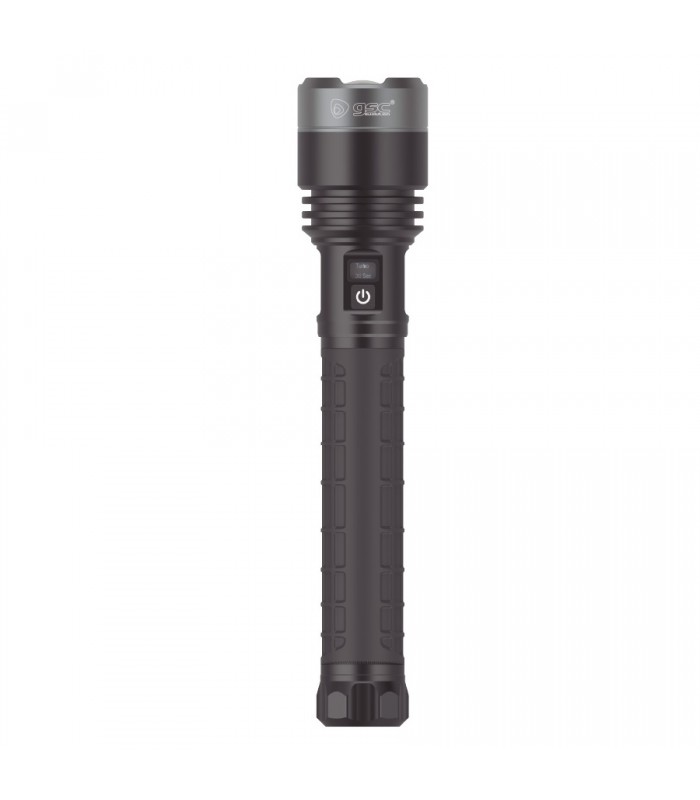 Linterna LED de mano recargable USB o 9xAA 150W 15000lm IPX4