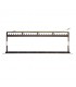 Panel Rack 19" Patch panel 24 puertos Keystone Negro DELTA