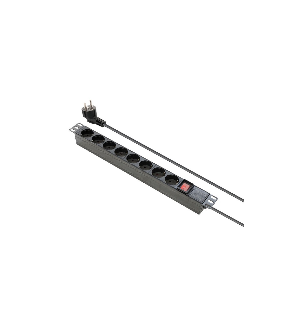 Regleta de alimentación Schuko 8 salidas para Rack 19" NIMO