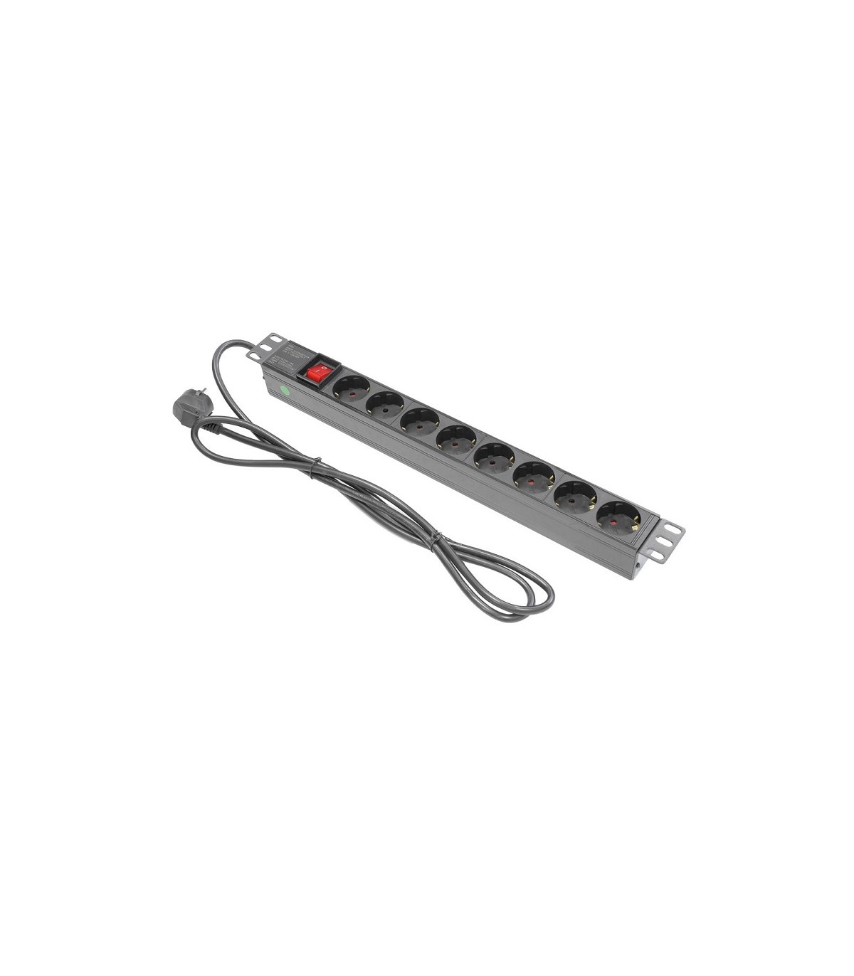 Regleta de alimentación Schuko 8 salidas para Rack 19" NIMO