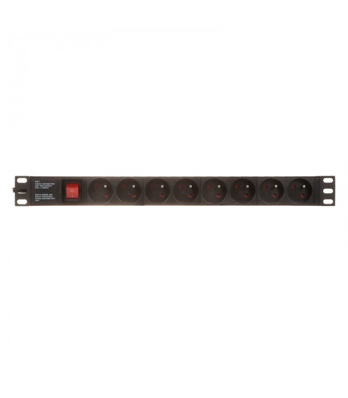 Regleta de alimentación Schuko 8 salidas para Rack 19" DELTA