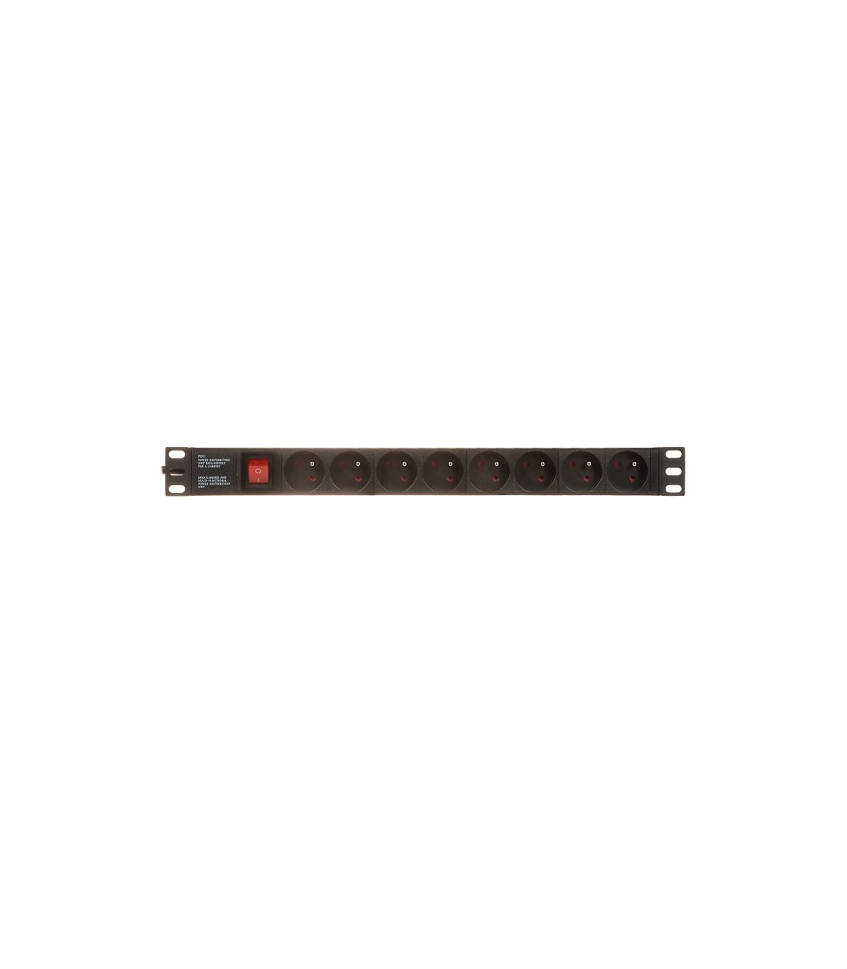 Regleta de alimentación Schuko 8 salidas para Rack 19" DELTA