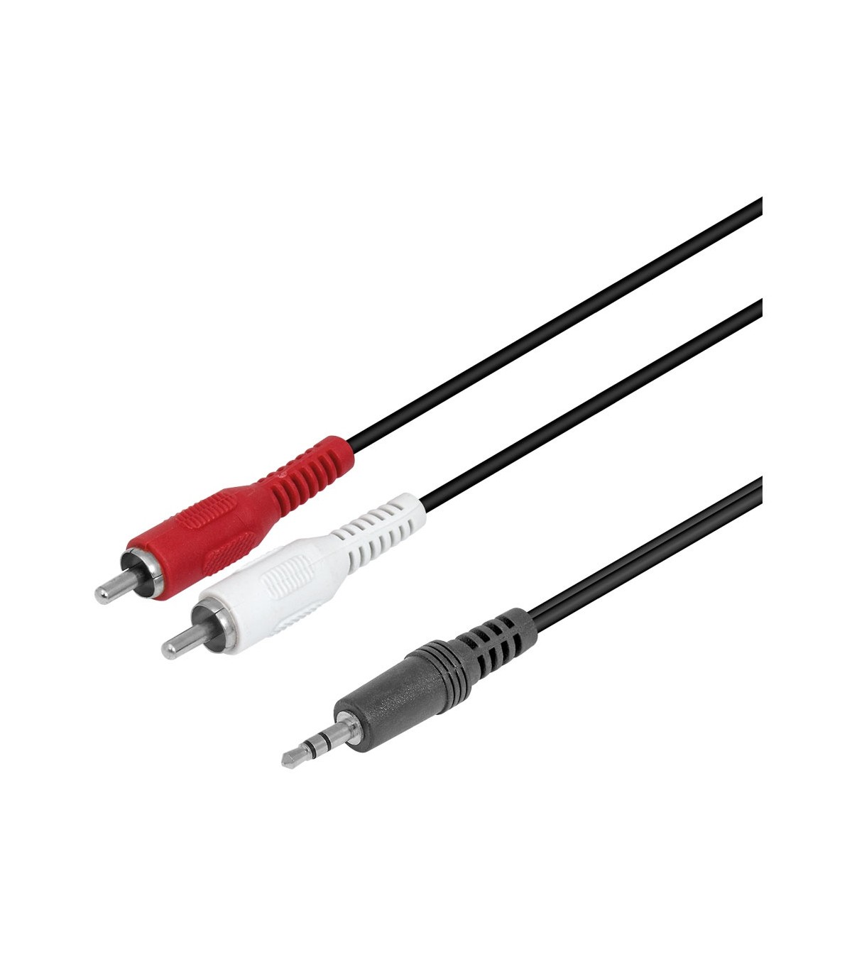 Conexión audio-estéreo JACK Macho 3.5mm a 2RCA Macho 5M