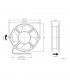 Ventilador 230Vca 150X162X55mm Rodamiento 2 Hilos