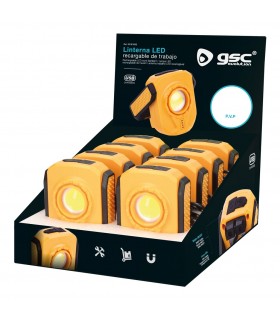 Linterna de trabajo Led COB 6W 1000Lm IP20 Recargable