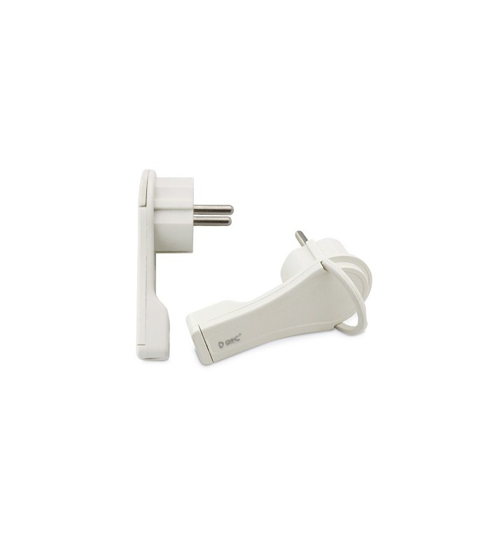Clavija Trasmueble Schuko 2P+T 16A 250V Blanca